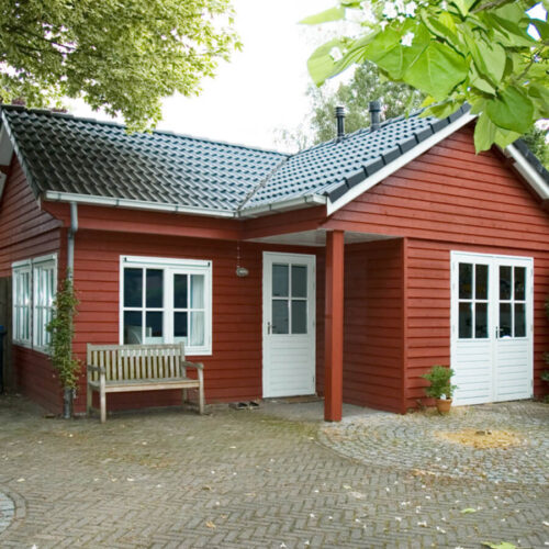 Prefab constructie gebouwd al atelier.